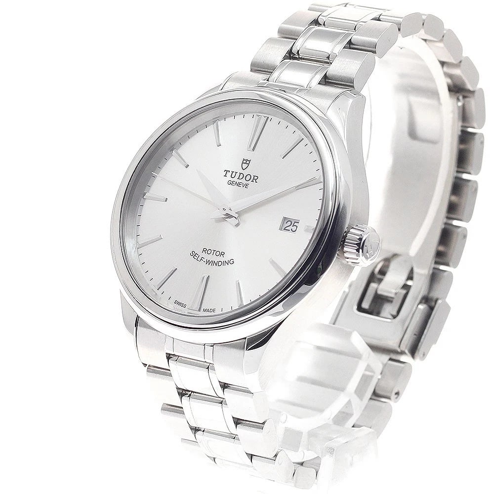 TUDOR DATE SILVER AUTOMATIC WATCH - 2