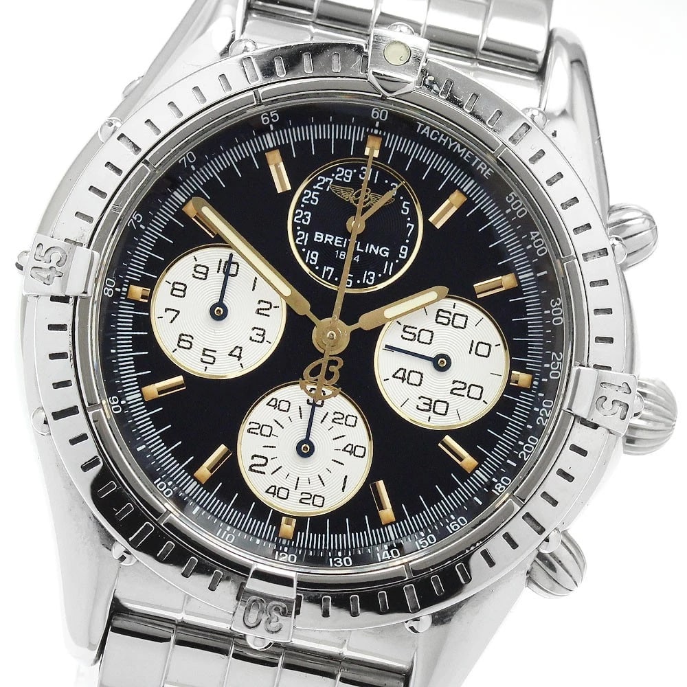BREITLING COCKPIT AUTOMATIC WATCH: BREITLING Cockpit Automatic Watch Brand: BREITLING Type: Wristwatch Material: Band Material Stainless Steel, Case Material Stainless Steel Color: Band Color Silver, Dial Colorblack, Case ColorSilver