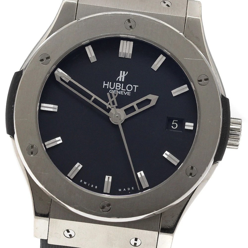 HUBLOT CLASSIC FUSION ZIRCONIUM DATE AUTOMATIC WATCH: HUBLOT Classic Fusion Zirconium Date Automatic Watch Brand: HUBLOT Type: Wristwatch Material: Band Material rubber, Case Material Di Luconium Color: Band Color black, Dial Colorblack, Case
