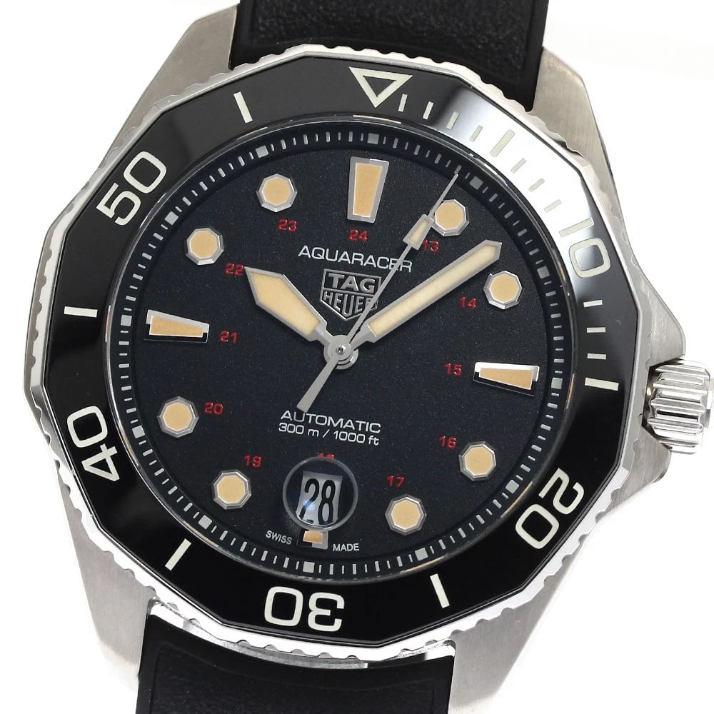 TAG HEUER AQUARACER PROFESSIONAL WATCH: TAG HEUER Aquaracer Professional Watch Brand: TAG HEUER Type: Wristwatch Material: Band Material rubber, Case Material Stainless Steel Color: Band Color black, Dial Colorblack, Case ColorSilver Size: 