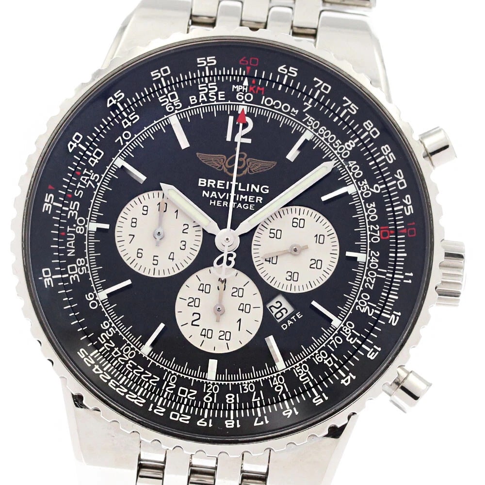 BREITLING NAVITIMER HERITAGE CHRONOGRAPH AUTOMATIC WATCH (1 of 4)
