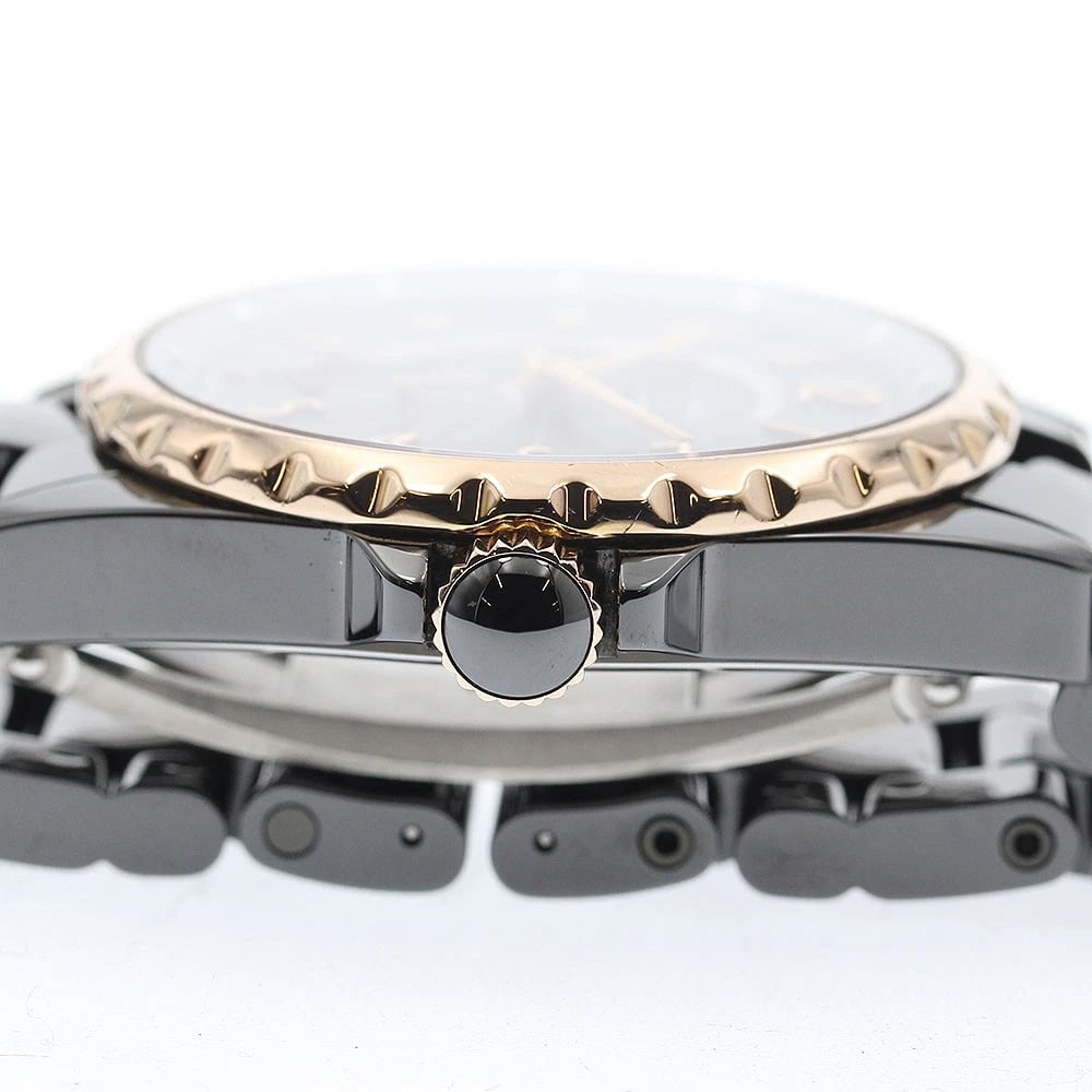 CHANEL J12 DATE BLACK AUTOMATIC WATCH - 4