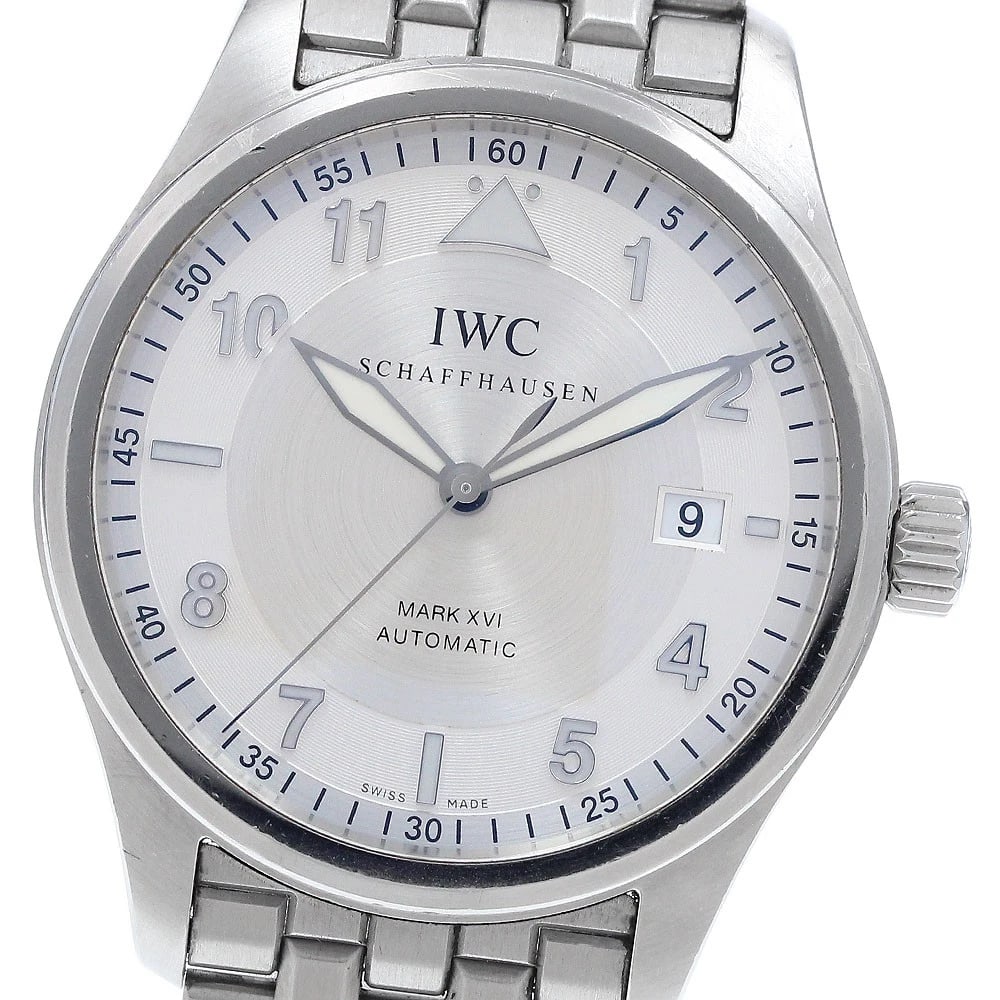 IWC SCHAFFHAUSEN PILOT'S WATCH AUTOMATIC: IWC SCHAFFHAUSEN Pilot's Watch Automatic Brand: IWC SCHAFFHAUSEN Type: Wristwatch Material: Band Material Stainless Steel, Case Material Stainless Steel Color: Band Color Silver, Dial ColorSilver, Cas