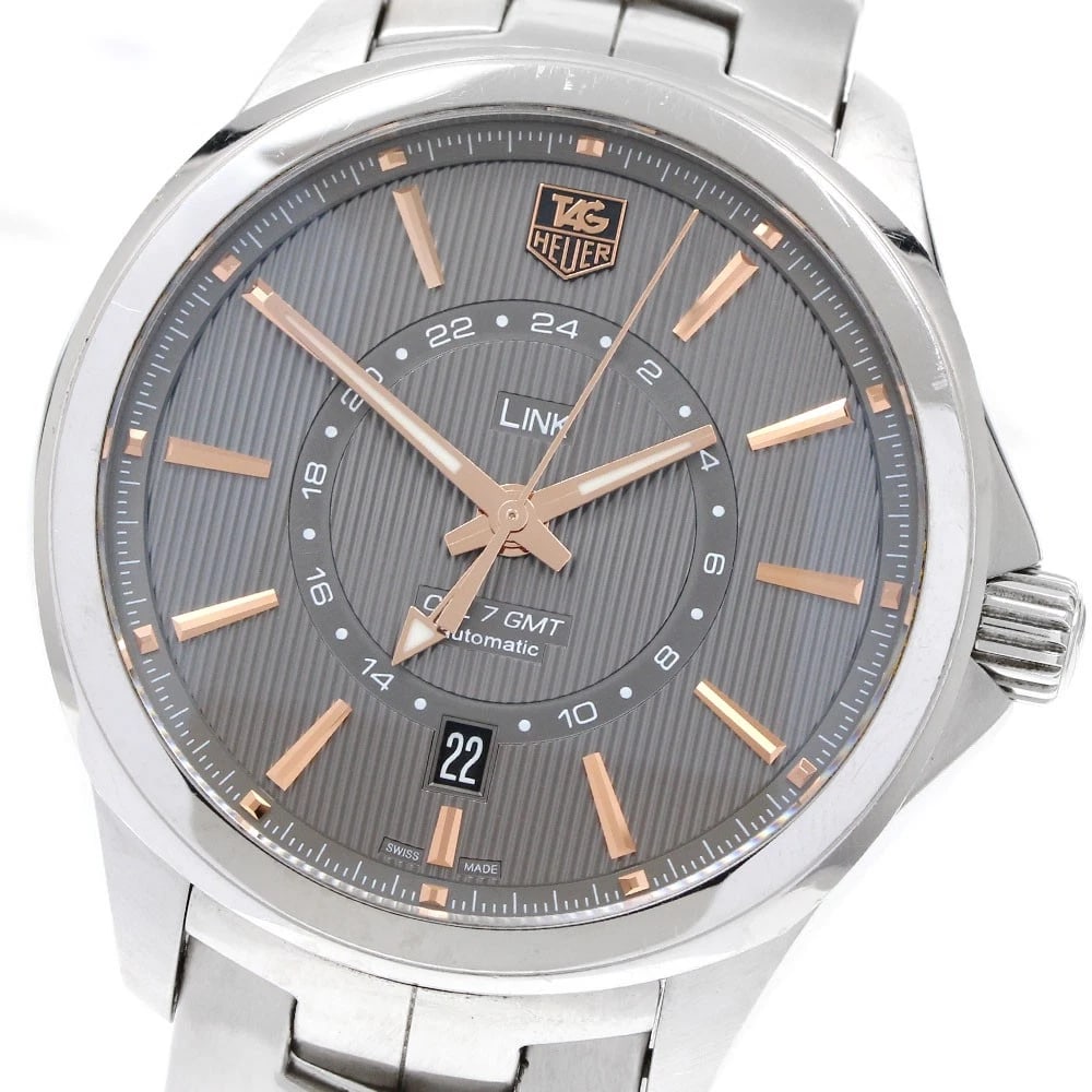 TAG HEUER CALIBER GRAY AUTOMATIC WATCH: TAG HEUER caliber Gray Automatic Watch Brand: TAG HEUER Type: Wristwatch Material: Band Material Stainless Steel, Case Material Stainless Steel Color: Band Color Silver, Dial Colorgray, Case