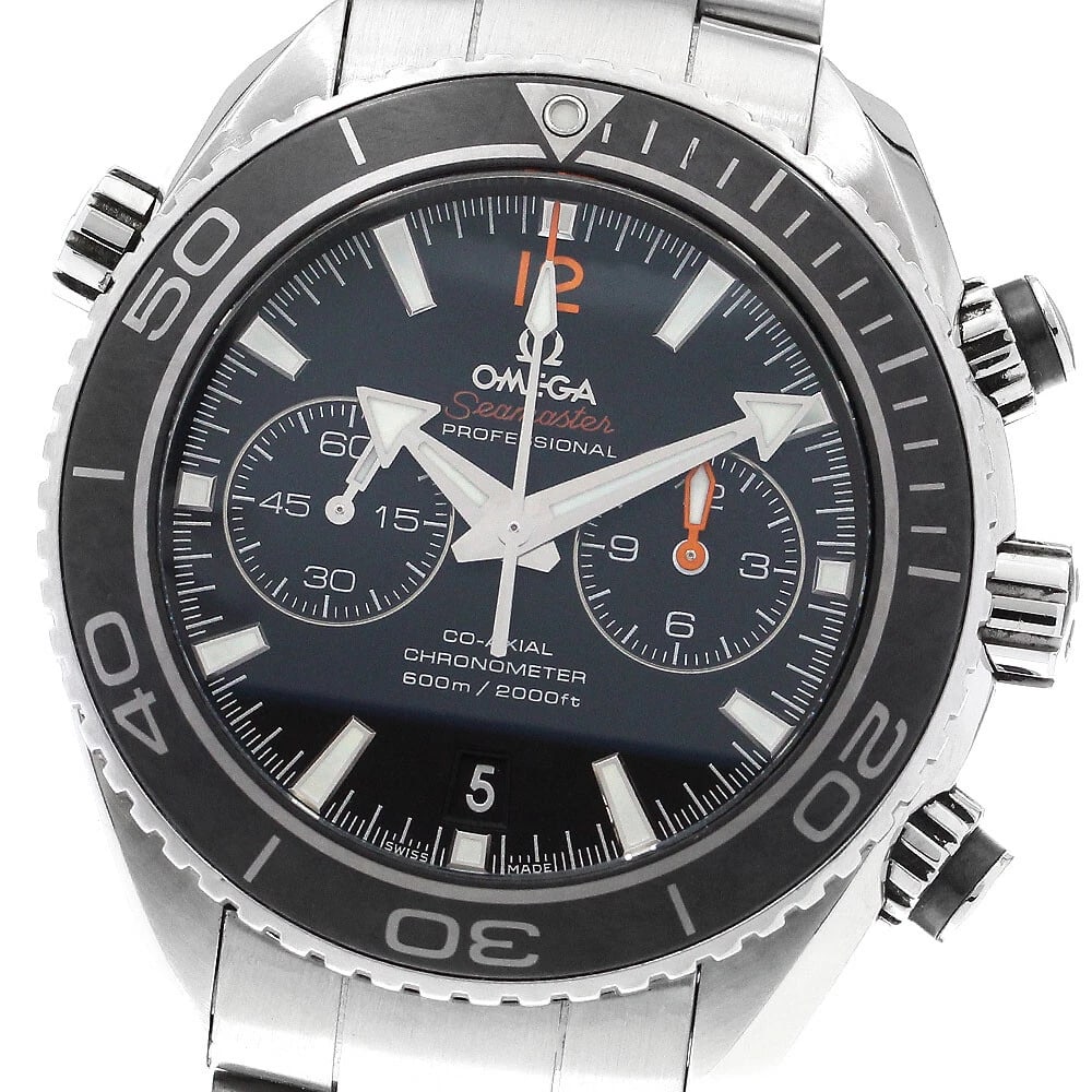 OMEGA SEAMASTER PLANET OCEAN AUTOMATIC WATCH: OMEGA Seamaster Planet Ocean Automatic Watch Brand: OMEGA Type: Wristwatch Material: Band Material Stainless Steel, Case Material Stainless Steel Color: Band Color Silver, Dial Colorblack, Case