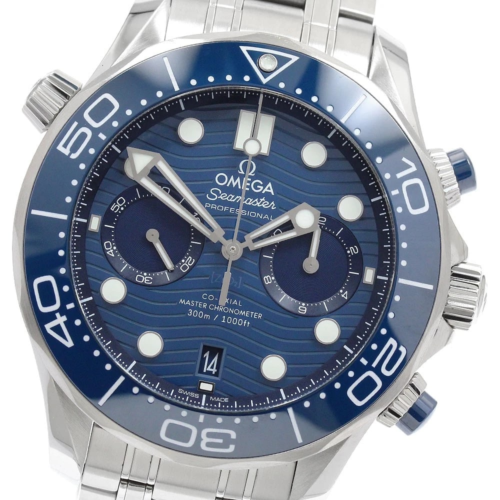 OMEGA SEAMASTER DIVER CO-AXIAL: OMEGA Seamaster Diver Co-Axial Brand: OMEGA Type: Wristwatch Material: Band Material Stainless Steel, Case Material Stainless Steel Color: Band Color Silver, Dial Colorblue, Case ColorSilver / Blue Si