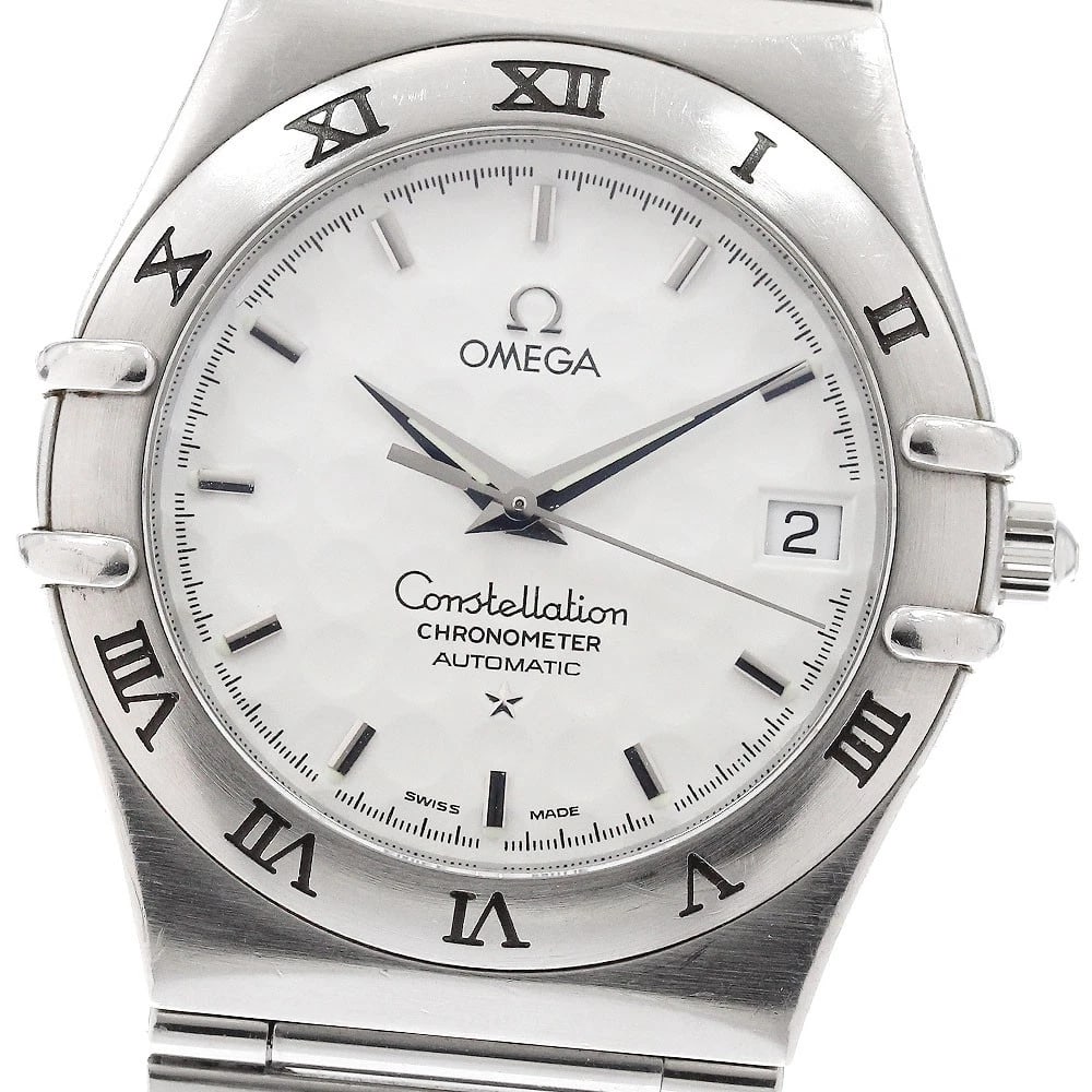 OMEGA CONSTELLATION WATCH: OMEGA Constellation Watch Brand: OMEGA Type: Wristwatch Material: Band Material Stainless Steel, Case Material Stainless Steel Color: Band Color Silver, Dial Colorwhite, Case ColorSilver Size: Case