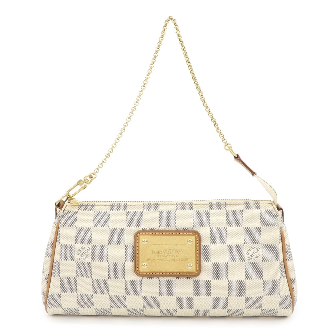 LOUIS VUITTON DAMIER AZUR EVA 2WAY BAG HAND BAG SHOULDER BAG: Louis Vuitton Damier Azur Eva 2Way Bag Hand Bag Shoulder Bag Brand: louis vuitton Type: 2way bag Material: Damier Canvas , Nume Leather Color: Damier Azur Size: W23cm(9.06")H11cm(4.33")D3cm(1.18")