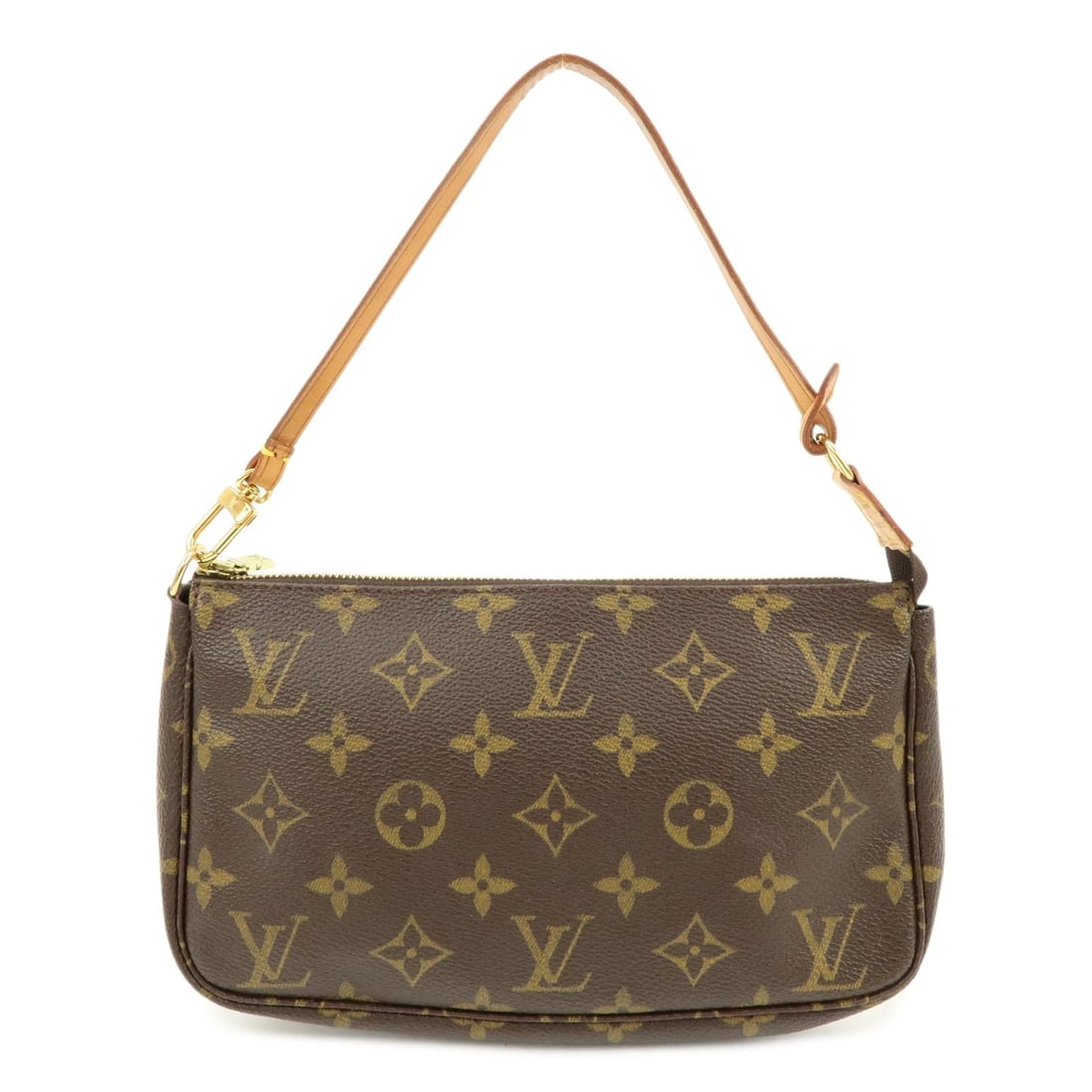 LOUIS VUITTON MONOGRAM POCHETTE ACCESSOIRES POUCH HAND BAG: Louis Vuitton Monogram Pochette Accessoires Pouch Hand Bag Brand: Louis Vuitton Type: Hand Bag Material: Monogram Canvas , Nume Leather Color: Monogram Size: W23cm(9.06")H12.5cm(4.92")D3.5cm(1.38")