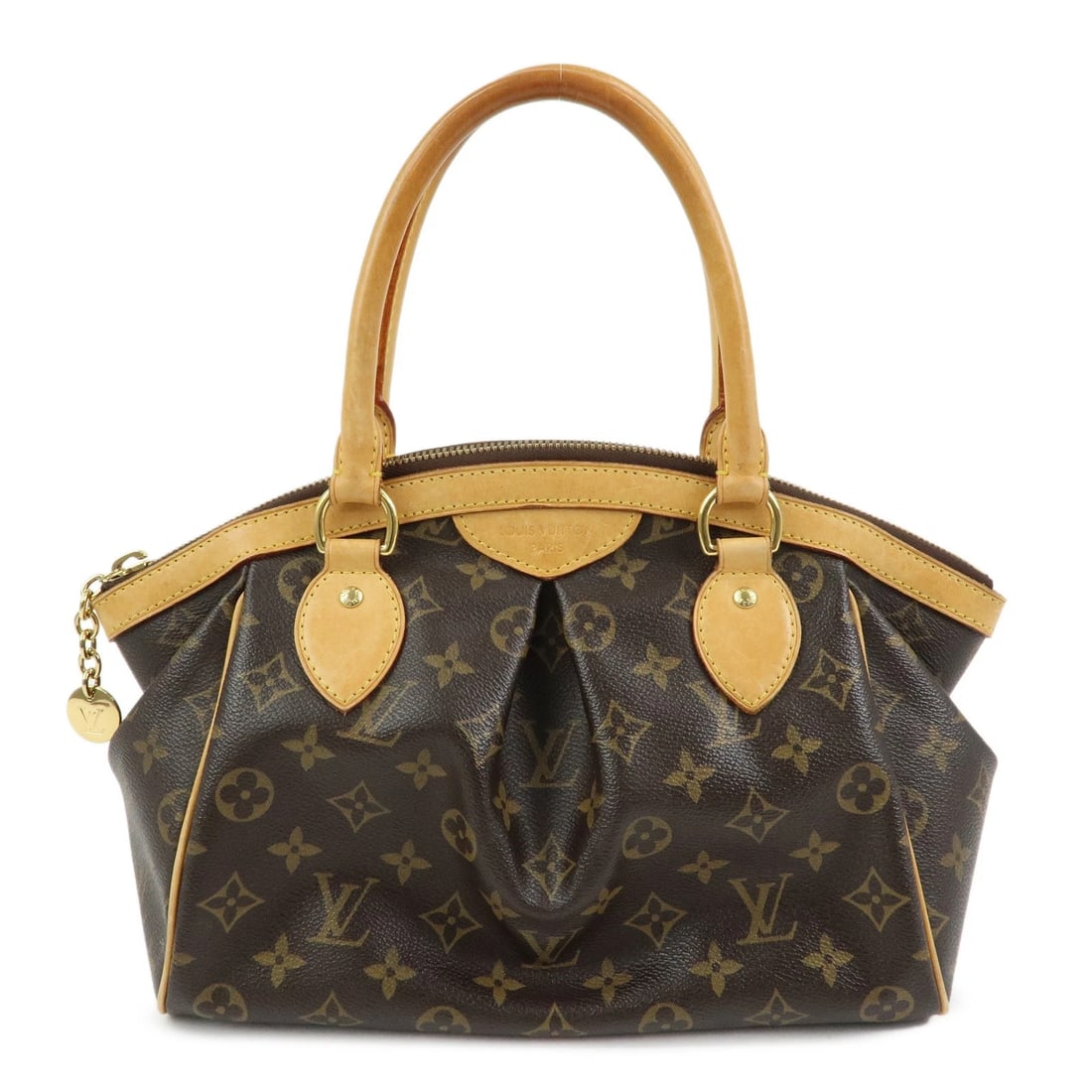 LOUIS VUITTON MONOGRAM TIVOLI PM HAND BAG SHOULDER BAG: Louis Vuitton Monogram Tivoli PM Hand Bag Shoulder Bag Brand: Louis Vuitton Type: Hand Bag Material: Monogram Canvas , Nume Leather Color: Monogram Size: W35cm(13.78")H21cm(8.27")D14cm(5.51") Acce