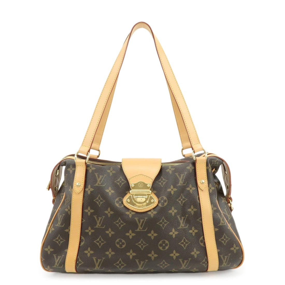 LOUIS VUITTON MONOGRAM STRESA PM SHOULDER BAG: Louis Vuitton Monogram Stresa PM Shoulder Bag Brand: Louis Vuitton Type: shoulder bag Material: Monogram Canvas , Nume Leather Color: Monogram Size: W39cm(15.35")H29cm(11.42")D14.5cm(5.71") Access