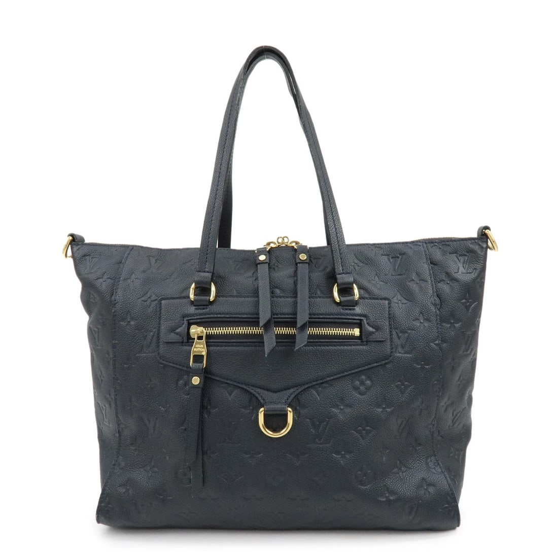 LOUIS VUITTON MONOGRAM EMPREINTE LUMINUSE PM TOTE BAG: Louis Vuitton Monogram Empreinte Luminuse PM Tote Bag Brand: louis vuitton Type: 2way bag Material: Empreinte Leather Color: Infini Size: W43cm(16.93")H28cm(11.02")D16cm(6.30") Accessories: None <