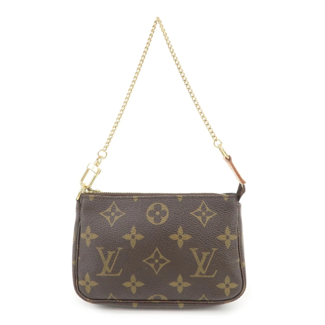 LOUIS VUITTON MONOGRAM MINI POCHETTE ACCESSOIRES HAND BAG: Louis Vuitton Monogram Mini Pochette Accessoires Hand Bag Brand: louis vuitton Type: hand bag Material: Monogram Canvas , Nume Leather Color: Monogram Size: W15cm(5.91")H10cm(3.94")D3cm(1.18") Acc