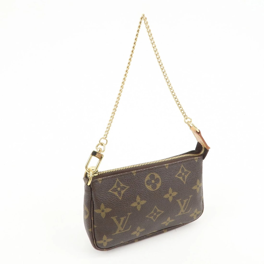 LOUIS VUITTON MONOGRAM MINI POCHETTE ACCESSOIRES HAND BAG - 4