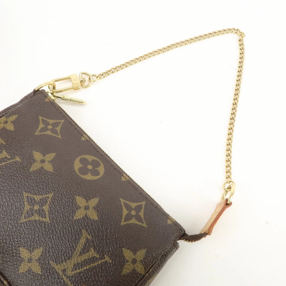 LOUIS VUITTON MONOGRAM MINI POCHETTE ACCESSOIRES HAND BAG - 6
