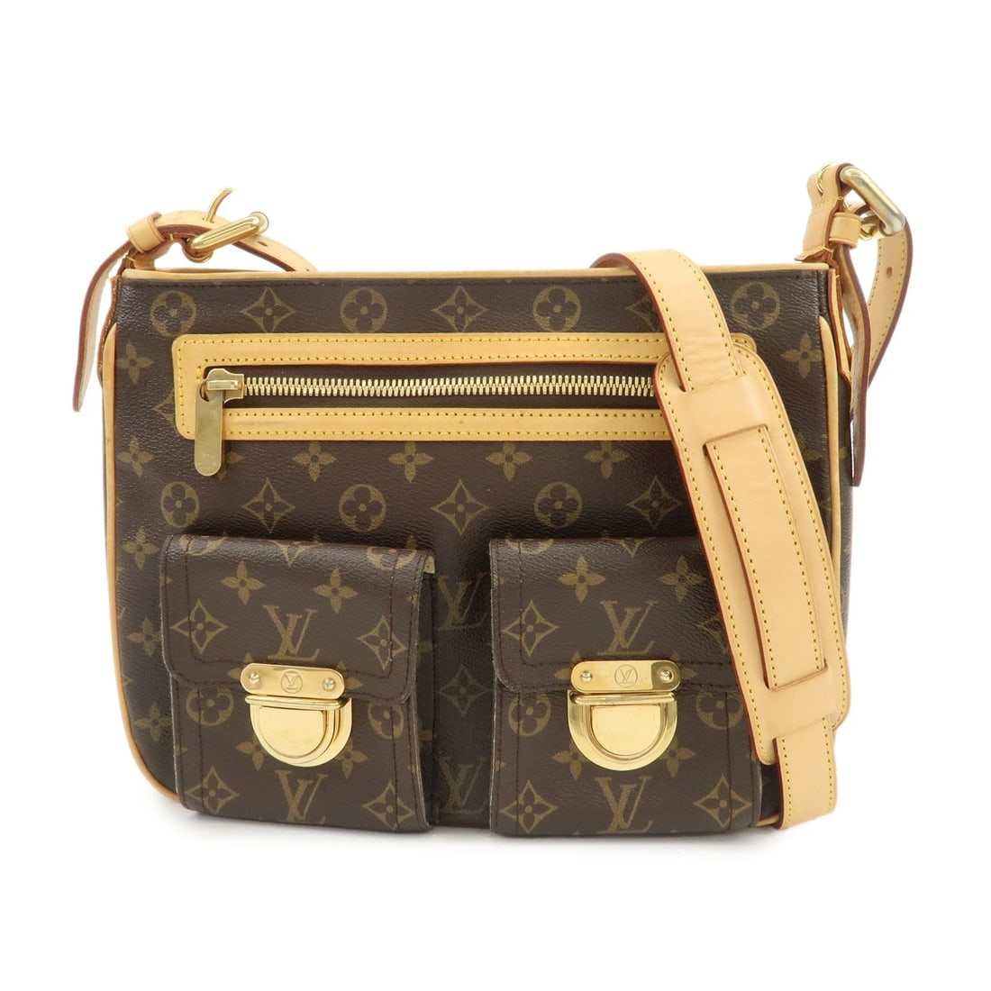 LOUIS VUITTON MONOGRAM HUDSON GM SHOULDER BAG CROSSBODY BAG: Louis Vuitton Monogram Hudson GM Shoulder Bag Crossbody Bag Brand: Louis Vuitton Type: key and lock Material: Monogram Canvas , Nume Leather Color: Monogram Size: W31cm(12.20")H24cm(9.45")D9cm(3.54") 