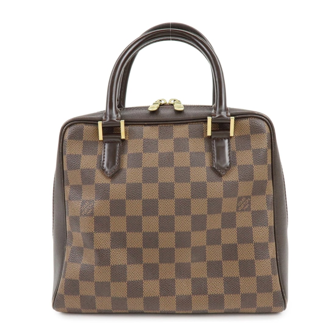 LOUIS VUITTON DAMIER CANVAS LEATHER TRIANA HAND BAG: Louis Vuitton Damier Canvas Leather Triana Hand Bag Brand: louis vuitton Type: hand bag Material: Damier Canvas , Leather Color: Damier Ebene Size: W24cm(9.45")H21cm(8.27")D11cm(4.33") Accessories