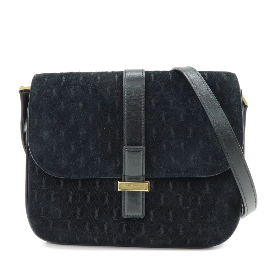 SAINT LAURENT PARIS LE MONOGRAM SUEDE LEATHER SHOULDER BAG: SAINT LAURENT PARIS Le Monogram Suede Leather Shoulder Bag Brand: saint laurent paris Type: shoulder bag Material: Suede , Leather Color: Black Size: W23cm(9.06")H19cm(7.48")D4cm(1.57") Accessorie