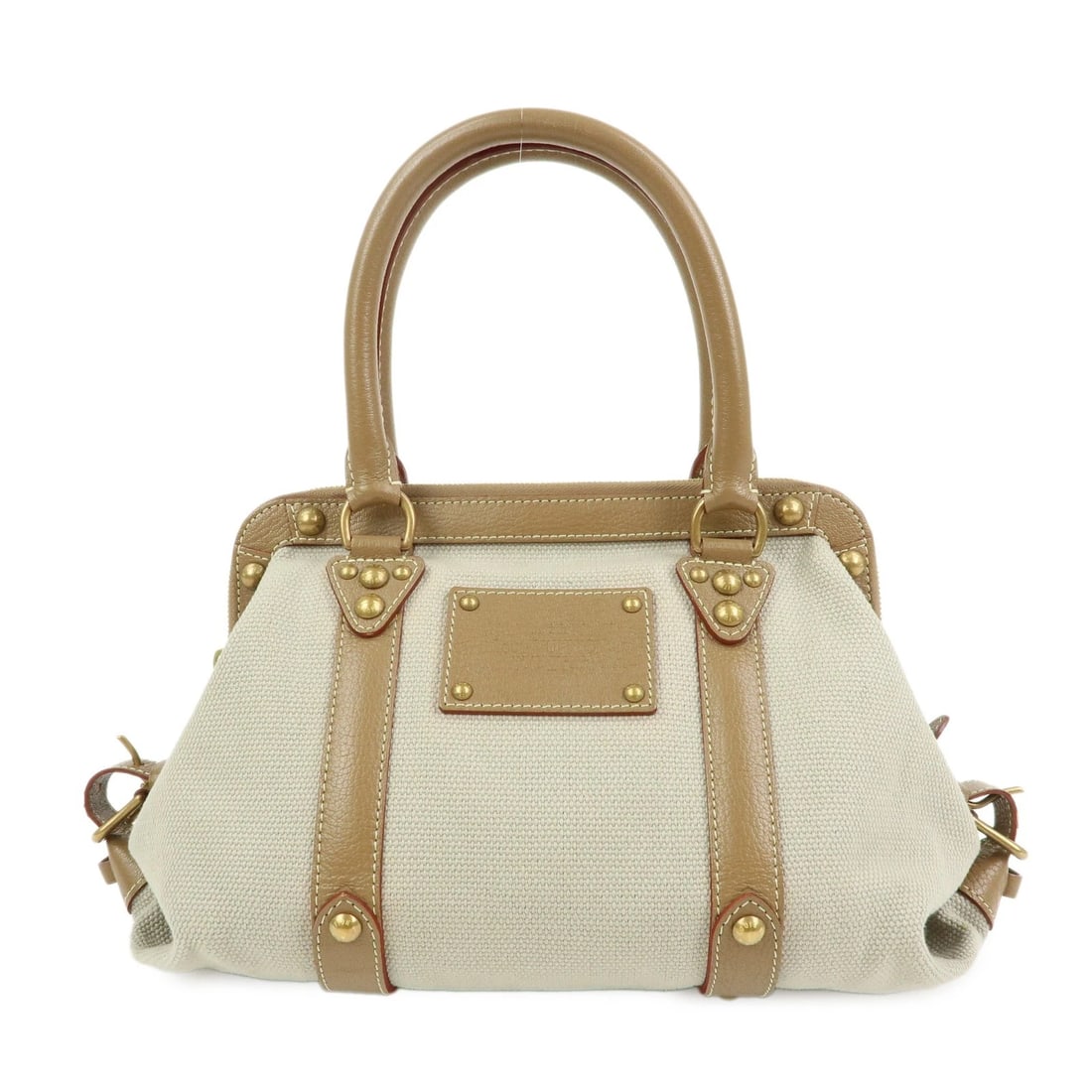 LOUIS VUITTON TOILE TRIANON SAC DE NUIT MM CANVAS HAND BAG: Louis Vuitton Toile Trianon Sac de Nuit MM Canvas Hand Bag Brand: Louis Vuitton Type: hand bag Material: Canvas , Leather Color: Beige Size: W27cm(10.63")H20cm(7.87")D6cm(2.36") Accessories: None