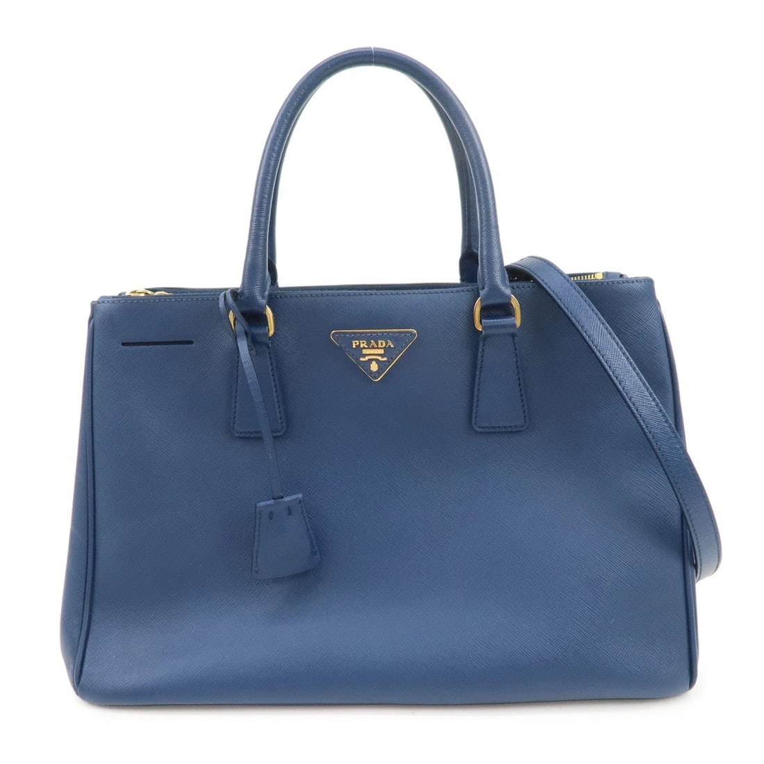 PRADA TRIANGLE LOGO SAFFIANO LEATHER 2WAY BAG SHOULDER BAG (1 of 6)