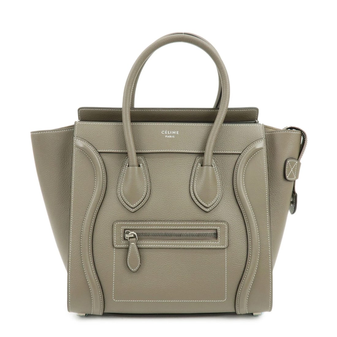 CELINE LUGGAGE MICRO SHOPPER LEATHER HAND BAG TOTE BAG: CELINE Luggage Micro Shopper Leather Hand Bag Tote Bag Brand: celine Type: hand bag Material: Leather Color: Gray Size: W39cm(15.35")H26cm(10.24")D14cm(5.51") Accessories: None Accessories