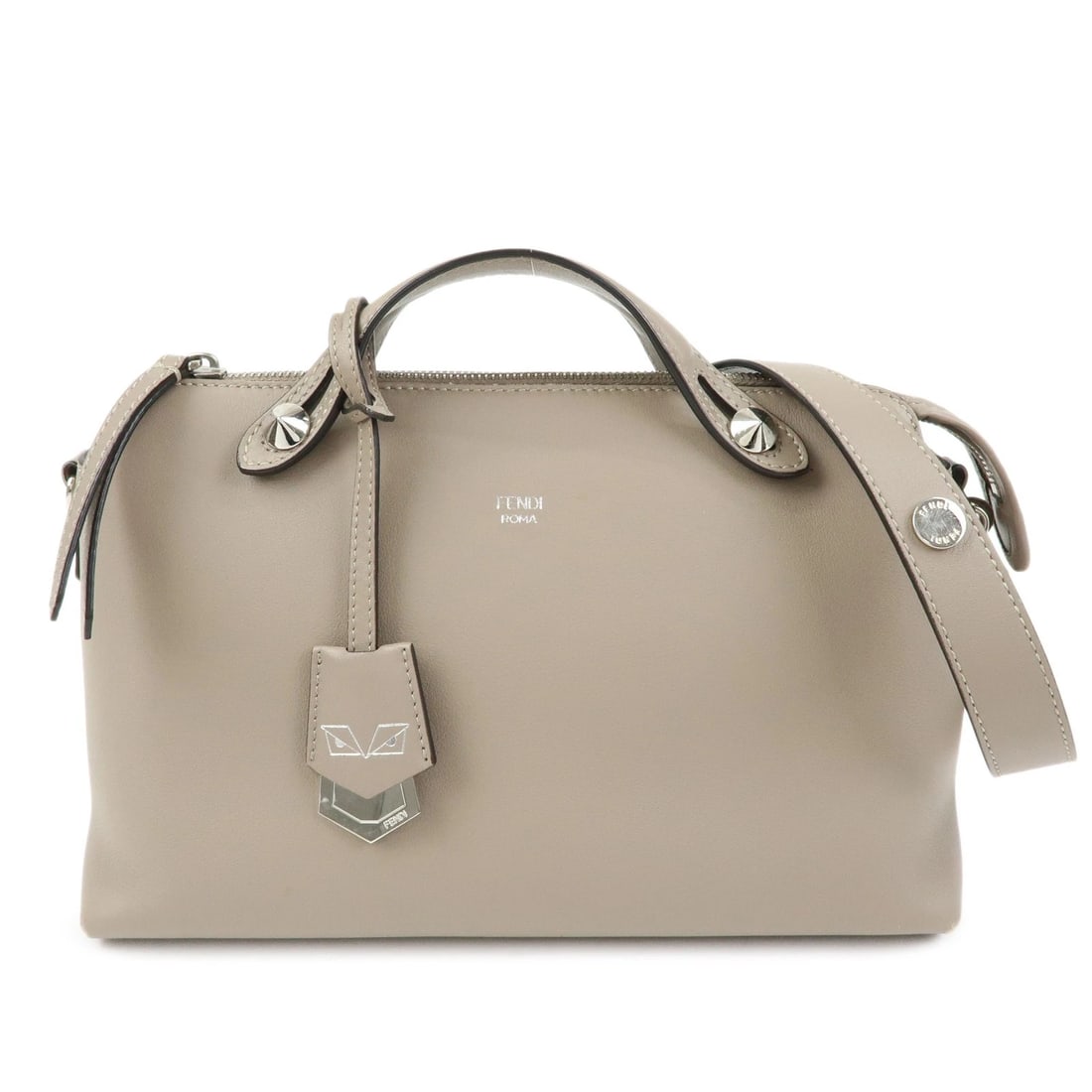 FENDI BAY THE WAY LEATHER 2WAY BAG SHOULDER BAG: FENDI Bay The Way Leather 2Way Bag Shoulder Bag Brand: FENDI Type: 2way bag Material: Leather Color: Greige Size: W29cm(11.42")H18cm(7.09")D13cm(5.12") Accessories: None Accessories Notice