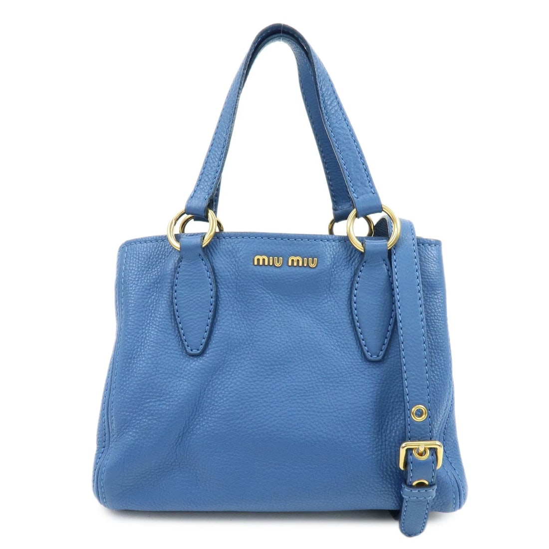 MIU MIU LOGO LEATHER 2WAY BAG HAND BAG SHOULDER BAG (1 of 6)