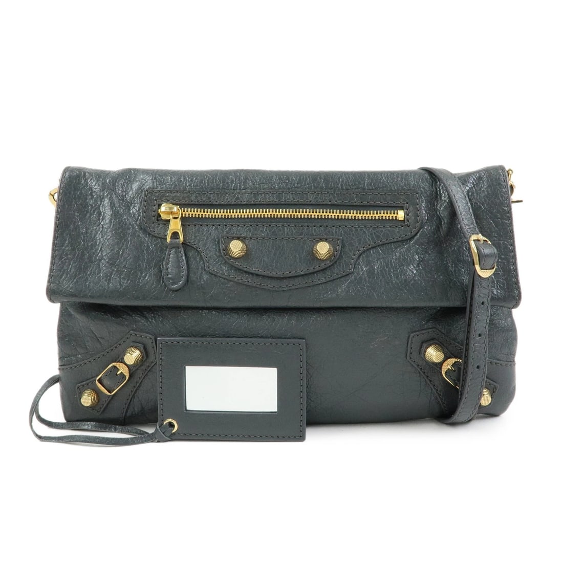 BALENCIAGA LEATHER GIANT ENVELOPE CLUTCH SHOULDER BAG: BALENCIAGA Leather Giant Envelope Clutch Shoulder Bag Brand: balenciaga Type: shoulder bag Material: Leather Color: Gray Size: W31.5cm(12.40")H20cm(7.87")D1cm(0.39") Accessories: None Acce