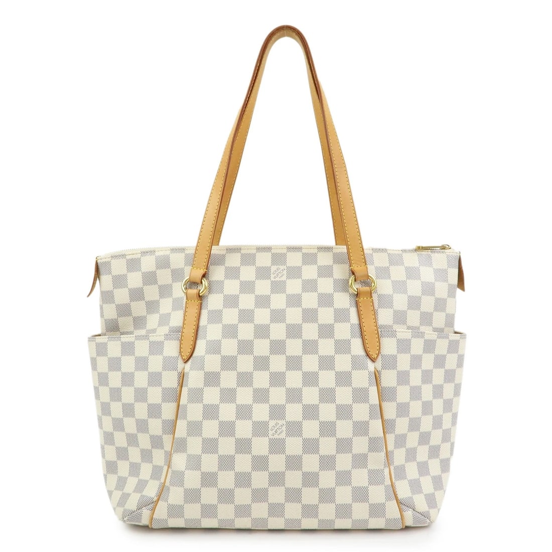 LOUIS VUITTON DAMIER AZUR TOTALLY MM TOTE BAG SHOULDER BAG: Louis Vuitton Damier Azur Totally MM Tote Bag Shoulder Bag Brand: Louis Vuitton Type: Tote Bag Material: Damier Canvas , Nume Leather Color: Damier Azur Size: W44cm(17.32")H28cm(11.02")D14cm(5.51")