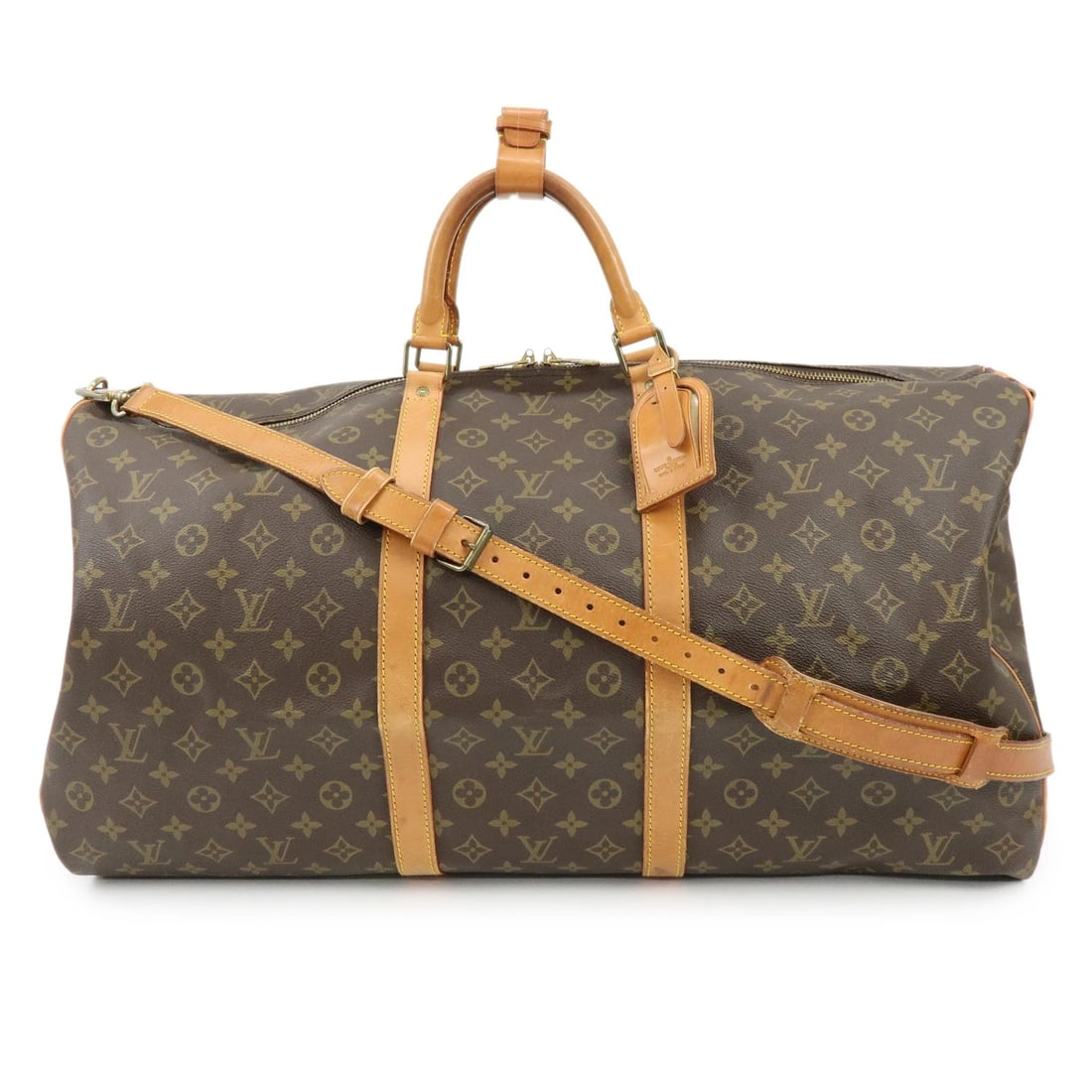 LOUIS VUITTON MONOGRAM KEEP ALL BANDOULIERE 60 BOSTON BAG: Louis Vuitton Monogram Keep All Bandouliere 60 Boston Bag Brand: louis vuitton Type: boston bag Material: Monogram Canvas , Nume Leather Color: Monogram Size: W60cm(23.62")H30cm(11.81")D26cm(10.24")