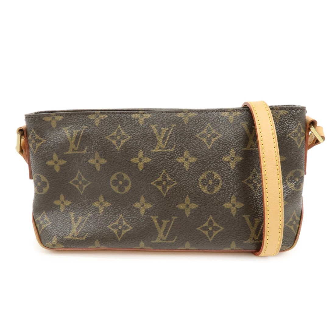 LOUIS VUITTON MONOGRAM TROTTEUR CANVAS SHOULDER BAG: Louis Vuitton Monogram Trotteur Canvas Shoulder Bag Brand: Louis Vuitton Type: shoulder bag Material: Monogram Canvas , Nume Leather Color: Monogram Size: W26cm(10.24")H13cm(5.12")D7.5cm(2.95") Ac