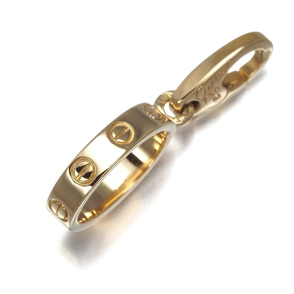 CARTIER PENDANT LOVE CHARM 18K 750 YELLOW GOLD: Cartier Pendant Love Charm 18K 750 Yellow Gold Brand: Cartier Type: Pendant Material: 18K / 750 / Yellow Gold, Color: Yellow Gold Size: Design size: 13.7 x 11.0mm Total length of the pendant including