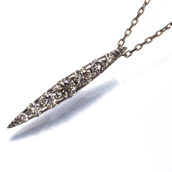KASHIKEY NECKLACE DIAMOND NAKED 18K: KASHIKEY Necklace Diamond Naked 18K Brand: KASHIKEY Type: Necklace Material: 18K / 750 / Brown Gold, Main Stone/Creation NATURAL Color: Brown Gold Size: Necklace length: 45cm AdjUS table to short leng