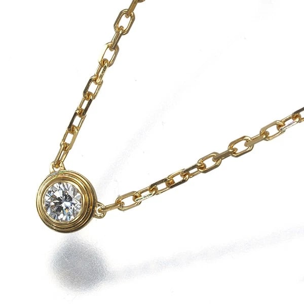 CARTIER NECKLACE DIAMOND D'AMOUR SM 18K: Cartier Necklace Diamond d'Amour SM 18K Brand: Cartier Type: Necklace Material: 18K / 750 / Yellow Gold, Main Stone/Creation NATURAL Color: Yellow Gold Size: Necklace length: 37 / 41cm Pendant size: D