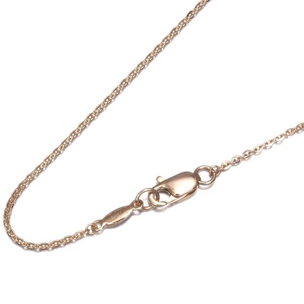FLAT LINK CHAIN NECKLACE 18K 750 ROSE GOLD: Flat Link Chain Necklace 18K 750 Rose Gold Brand: Unbranded Type: Necklace Material: 18K / 750 / Rose Gold, Color: Rose gOLD Size: Necklace length: 40cm Necklace width: 1.2mm Clasp width: 3.4mm Ac