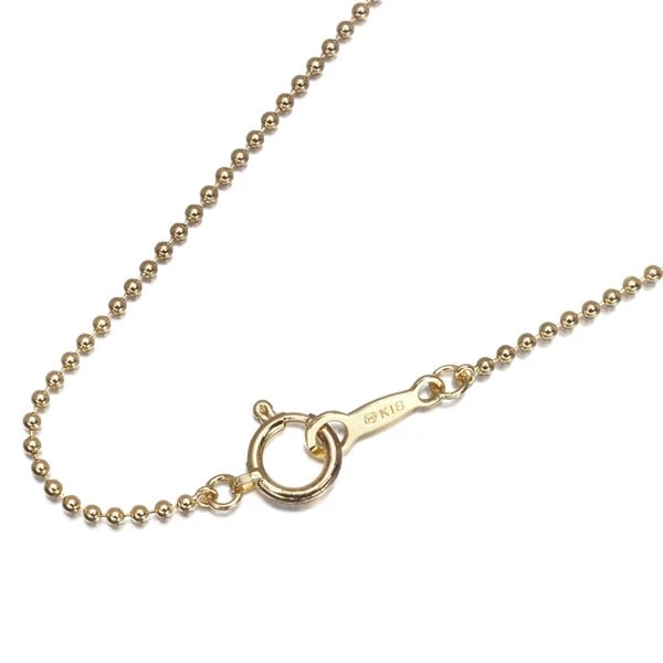 MIKIMOTO CHAIN NECKLACE CUT BALL BEAD 18K 750 YELLOW GOLD: Mikimoto Chain Necklace Cut Ball Bead 18K 750 Yellow Gold Brand: MIKIMOTO Type: Necklace Material: 18K / 750 / Yellow Gold, Color: Yellow Gold Size: Necklace length: 40cm Necklace width: 1.2mm Clasp w