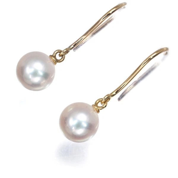 MIKIMOTO EARRINGS AKOYA PEARL HOOK SOLITAIRE 18K: Mikimoto Earrings Akoya Pearl Hook Solitaire 18K Brand: MIKIMOTO Type: Earring Material: 18K / 750 / Yellow Gold, Main Stone/Creation CULTURED Color: Yellow Gold Size: Earring total length: 21.0mm
