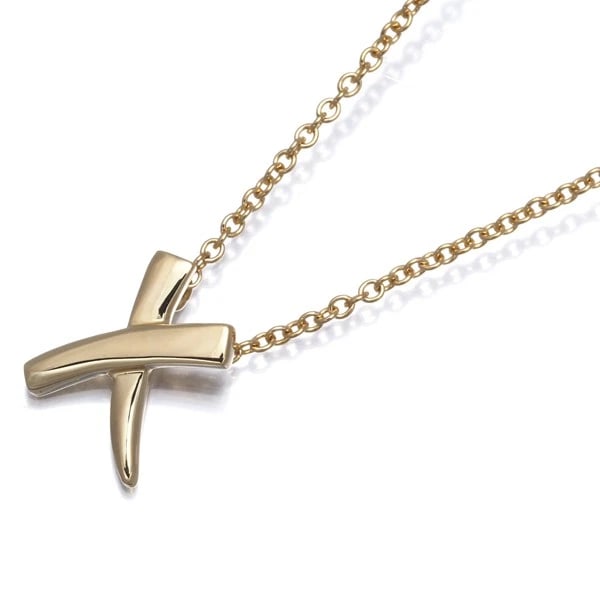 TIFFANY&CO. NECKLACE PALOMA PICASSO GRAFFITI: Tiffany&Co. Necklace Paloma Picasso Graffiti Brand: Tiffany & Co. Type: Necklace Material: 18K / 750 / Yellow Gold, Color: Yellow Gold Size: Necklace length: 41cm Pendant size: 9.7 x 7.7mm Accesso