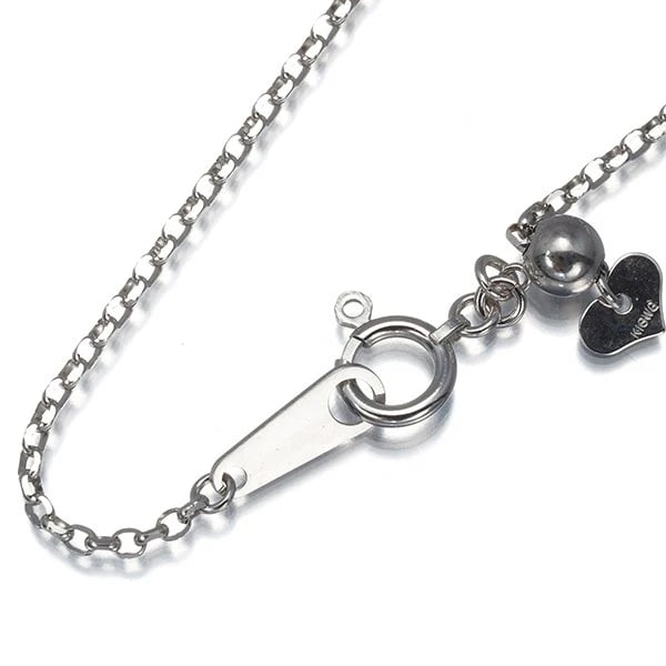CABLE CHAIN NECKLACE 18K 750 WHITE GOLD: Cable Chain Necklace 18K 750 White Gold Brand: Unbranded Type: Necklace Material: 18K / 750 / White Gold, Color: White gold Size: Necklace length: 46cm AdjUS table to short length with an extender. Ne