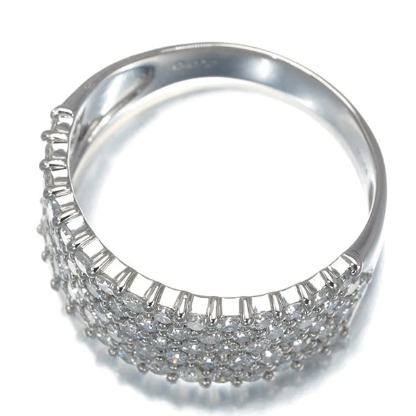 DIAMOND PAVED RING 900 PLATINUM - 3