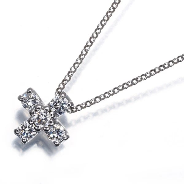 TRECENTI NECKLACE DIAMOND CROSS 18K 750 WHITE GOLD: TRECENTI Necklace Diamond Cross 18K 750 White Gold Brand: TRECENTI Type: Necklace Material: 18K / 750 / White Gold, Main Stone/Creation NATURAL Color: White gold Size: Necklace length: 36 / 40cm Penda
