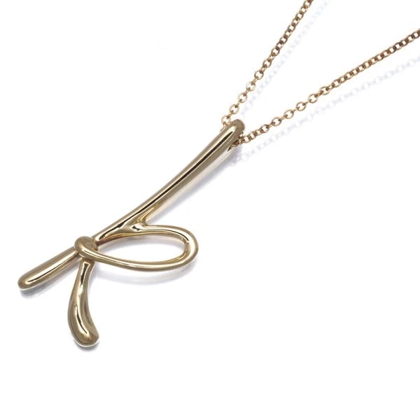 TIFFANY&CO. NECKLACE ALPHABET LETTER INITIAL K: Tiffany&Co. Necklace Alphabet Letter Initial K Brand: Tiffany & Co. Type: Necklace Material: 18K / 750 / Yellow Gold, Color: Yellow Gold Size: Necklace length: 40cm Pendant size: 25.8 x 9.2mm Acce