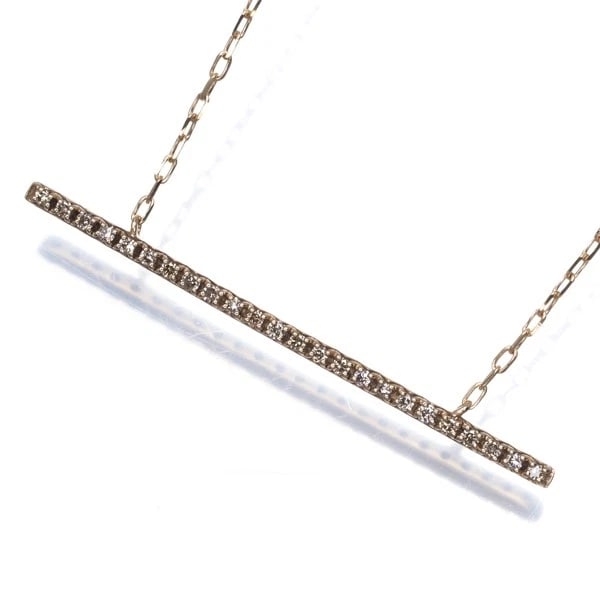 HIROTAKA NECKLACE DIAMOND GOSSAMER 10K 416 YELLOW GOLD: Hirotaka Necklace Diamond Gossamer 10K 416 Yellow Gold Brand: Hirotaka Type: Necklace Material: 10K / 416 / Yellow Gold, Main Stone/Creation NATURAL Color: Yellow Gold Size: Necklace length: 41 / 45cm