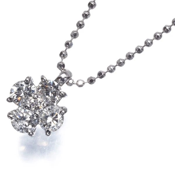 DIAMOND FLOWER NECKLACE 900 850 PLATINUM: Diamond Flower Necklace 900 850 Platinum Brand: Unbranded Type: Necklace Material: 900 / 850 / Platinum, Main Stone/Creation NATURAL Color: Silver Size: Necklace length: 35 / 39cm Pendant size: 8.5 x 