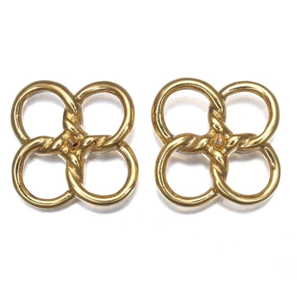 TIFFANY&CO. EARRINGS QUADRIFOGLIO FLOWER: Tiffany&Co. Earrings Quadrifoglio Flower Brand: Tiffany & Co. Type: Earring Material: 18K / 750 / Yellow Gold, Color: Yellow Gold Size: 900 / Platinum Accessories: None Accessories Notice: