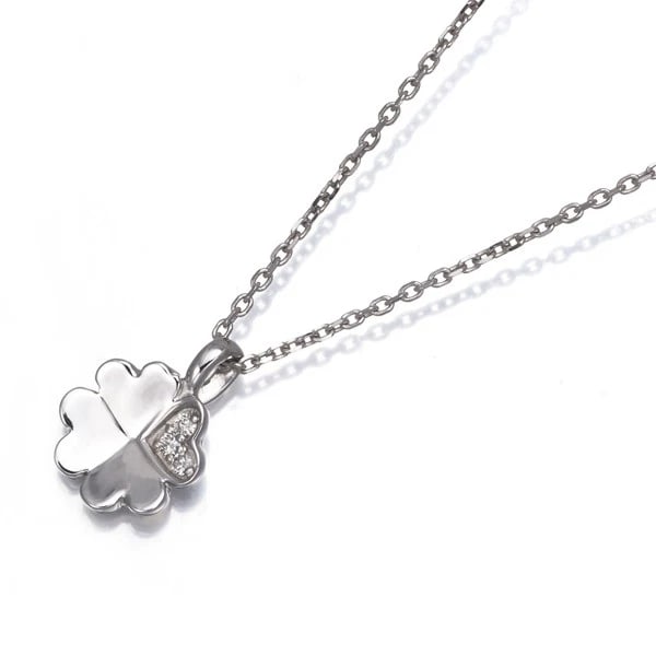 VENDOME NECKLACE DIAMOND CLOVER 18K 750 WHITE GOLD: VENDOME Necklace Diamond Clover 18K 750 White Gold Brand: VENDOME Type: Necklace Material: 18K / 750 / White Gold, Main Stone/Creation NATURAL Color: White gold Size: Necklace length: 36 / 40cm Pendan