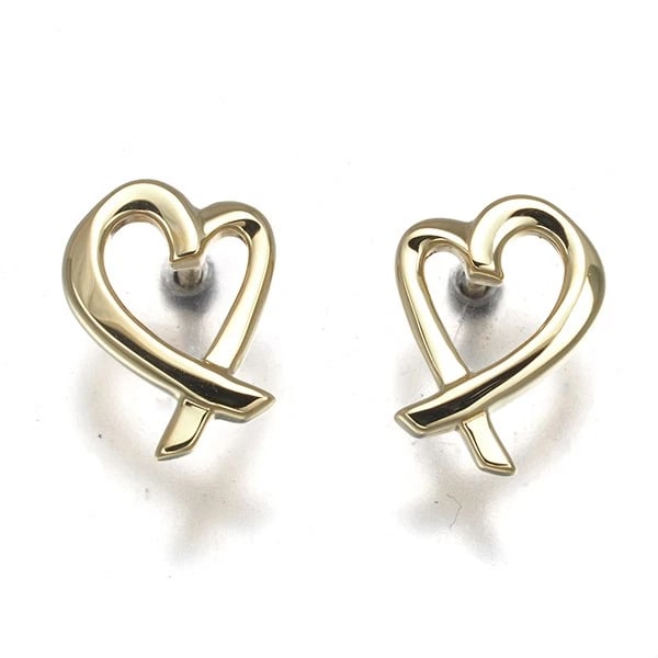 TIFFANY&CO. EARRINGS LOVING HEART 18K: Tiffany&Co. Earrings Loving Heart 18K Brand: Tiffany & Co. Type: Earring Material: 18K / 750 / Yellow Gold, Color: YEllow Gold Size: Design size: 10.0 x 7.5mm Accessories: None Accessories Notice: