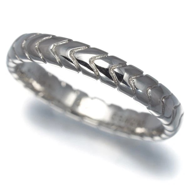BVLGARI RING SPIGA 950 PLATINUM: BVLGARI Ring Spiga 950 Platinum Brand: BVLGARI Type: Ring Material: 950 / Platinum, Color: Silver Size: US 5 Accessories: None Accessories Notice: When purchasing pre-owned goods, please r