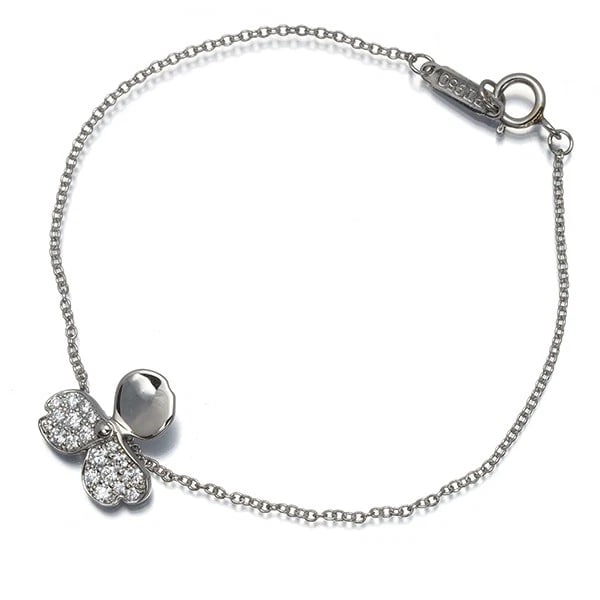 TIFFANY&CO. BRACELET DIAMOND PAPER FLOWERS: Tiffany&Co. Bracelet Diamond Paper Flowers Brand: Tiffany & Co. Type: Bracelet Material: 950 / Platinum, Main Stone/Creation NATURAL Color: Silver Size: Inner circumference: 15cm Design width: 11.6mm 