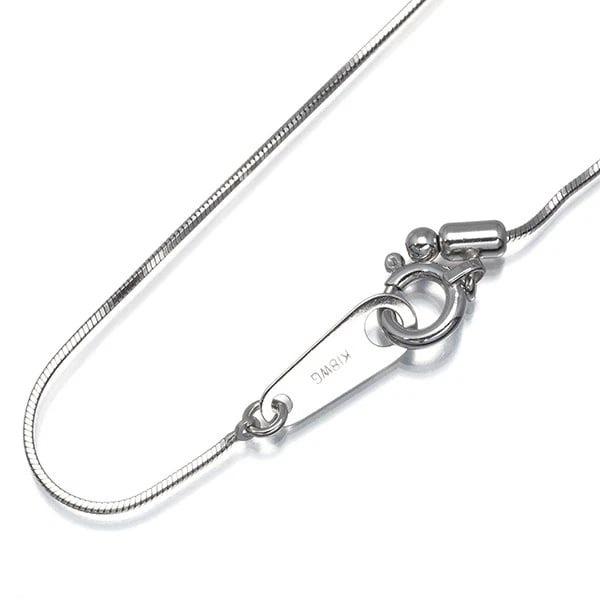 SNAKE CHAIN NECKLACE 18K 750 WHITE GOLD: Snake Chain Necklace 18K 750 White Gold Brand: Unbranded Type: Necklace Material: 18K / 750 / White Gold, Color: white gold Size: Necklace length: 45cm AdjUS table to short length with an extender. Ne